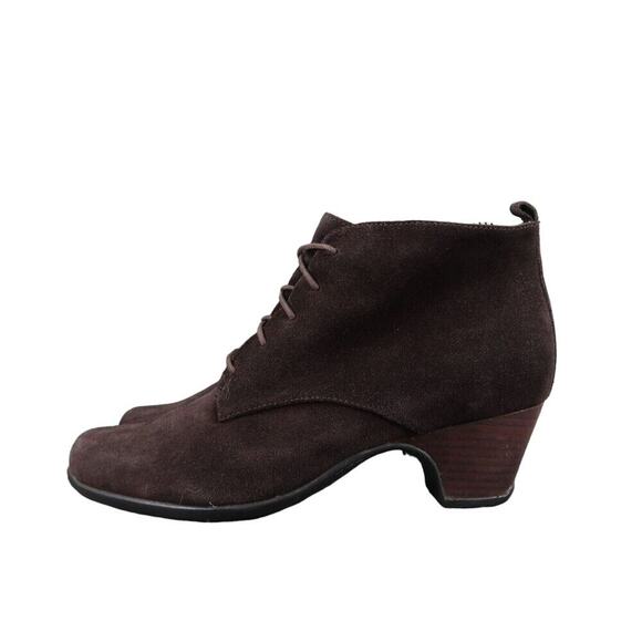 Clarks Shoes Womens 7.5 Bootie Fashion Desert Chukka Leather Lace Up Active Air - Picture 4 of 15